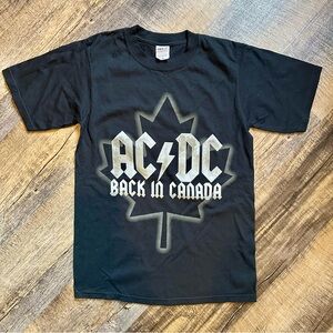 Y2K AC/DC 2009 Back in Canada Tour Tee Small